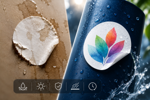 Waterproof sticker printing
