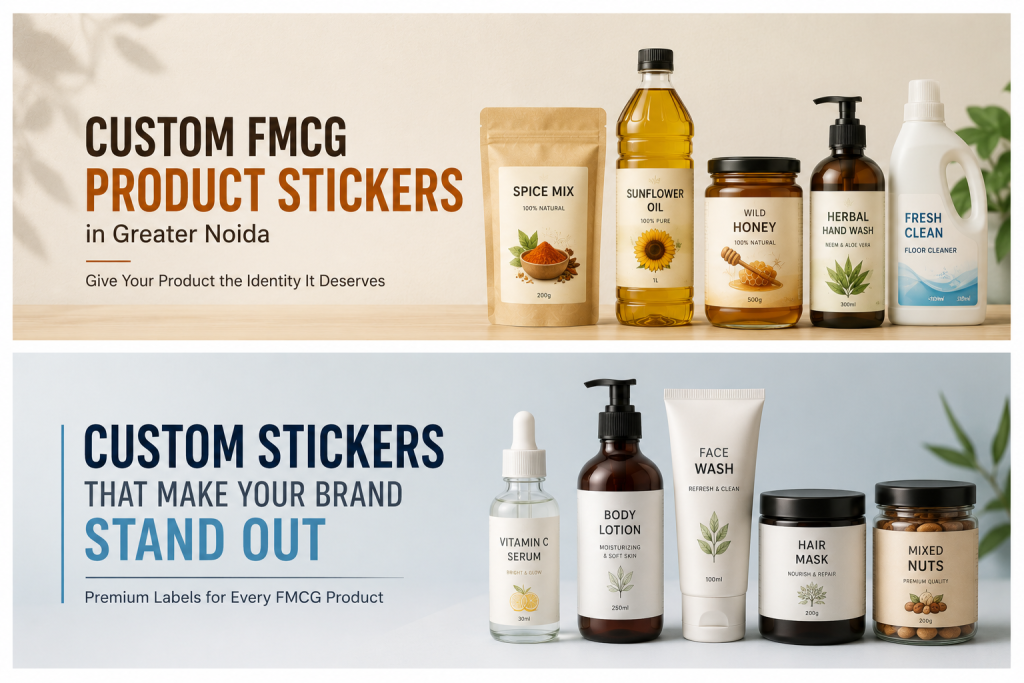 Custom FMCG Product Stickers