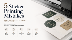 Sticker Printing Mistakes Small Businesses in Delhi