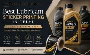 Best Lubricant Sticker Printing in Delhi