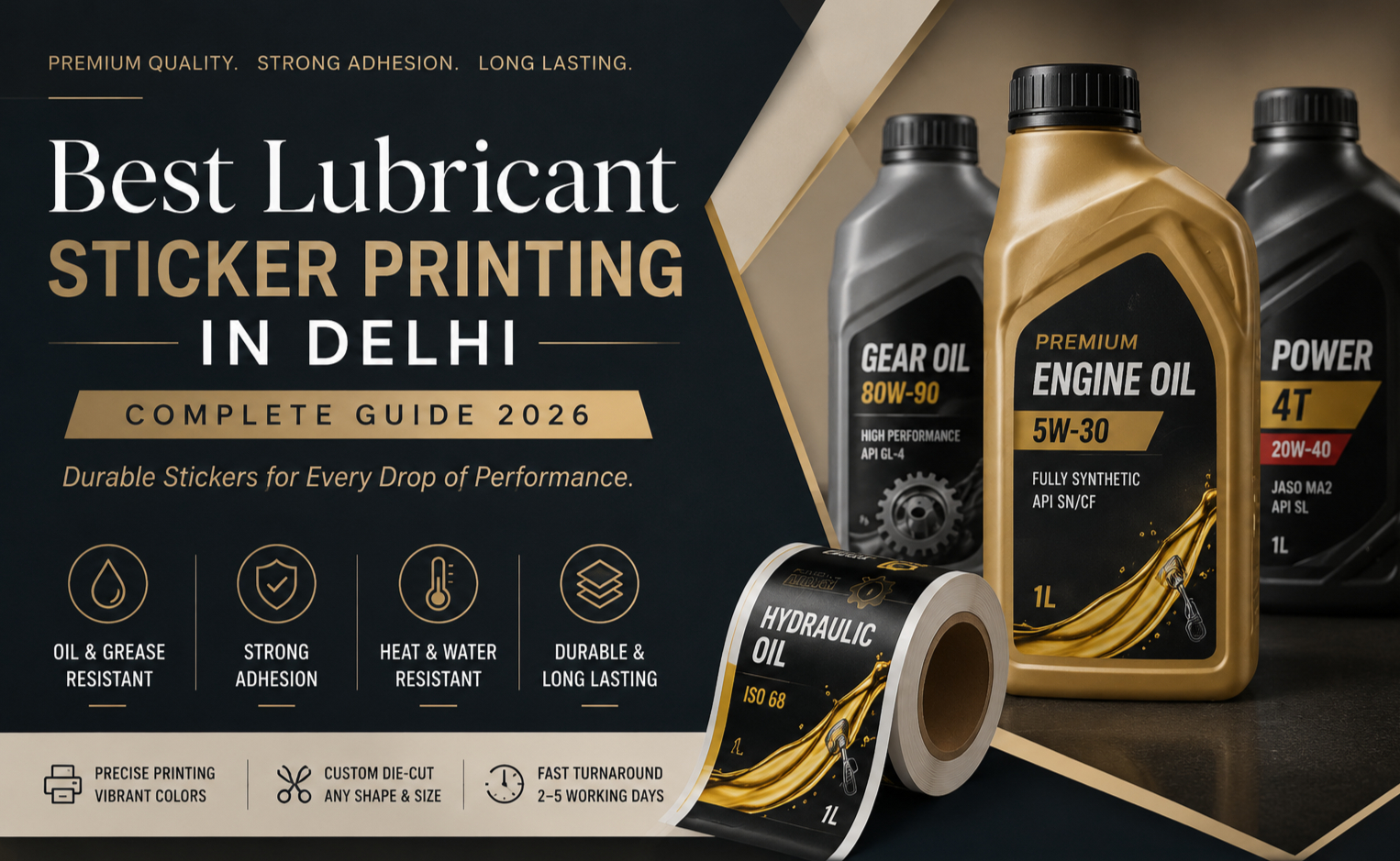 Best Lubricant Sticker Printing in Delhi